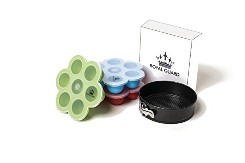 ROYAL GUARD Super Quality Silicone Egg Bites Mold with Non-Stick Cheesecake Pan Accessory W/Lid (Red) - Thumbnail 7