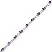 5cttw. Amethyst Infinity Tennis Bracelet set in Sterling Silver (7 1/4 inches)