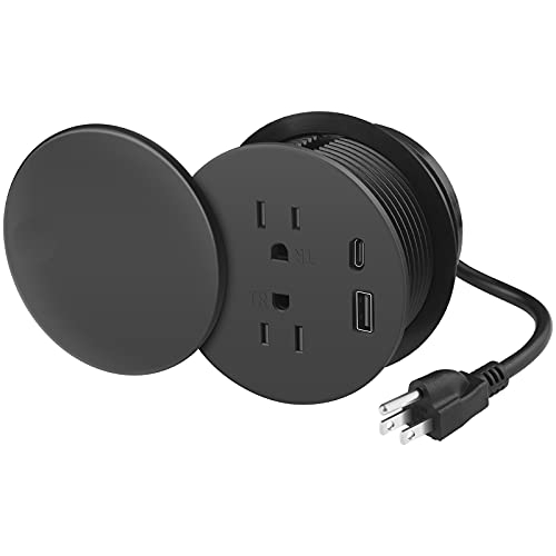 Desk Grommet Power 3.15 inch,Desktop Power Grommet with USB C,Surface