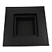 Fityle 4Pcs ~Square_L Plastic Ikebana Suiban Vase Tray Bonsai Flower Container~Various Shape,Black