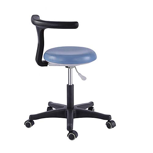 SoHome Dental Medical Assistant Chair Nurse Stool with 360 Degree Rotation Armrest PU Leather