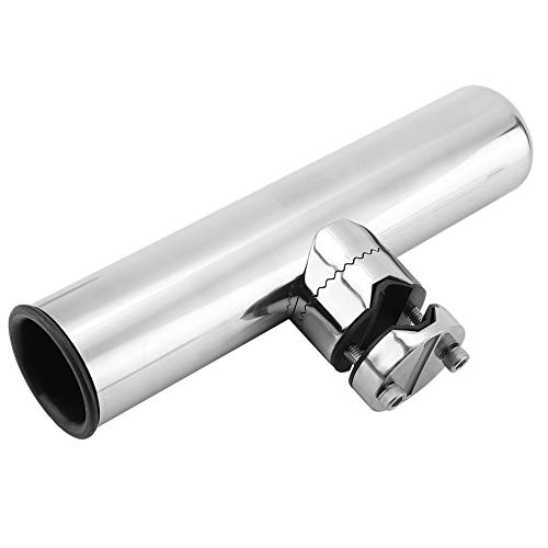 1 Stück Edelstahl Turnier-Stil Klemme, Schienenhalterung Rutenhalter Boot Angelrutenhalter Zubehör für Schienen…