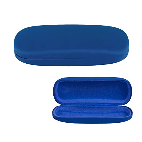 Hard Shell Eyeglass Case, Protective Case for Glasses and Sunglasses-(Royal Blue) - Thumbnail 4