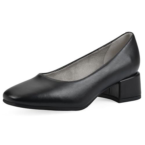 CLIFFS BY WHITE MOUNTAIN Women's Quintesa Cushioned Block Heel Pump, Black/Smoo…