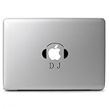 Dj Headset Vinyl Decal Sticker Skin for Apple Macbook Air & Pro 11 12 13 15 17 Inch, Car, Laptop, Notebook, Chromebook, Tablet, Ultrabook, Window, Glass, Wall, Outside, Tables, Chair, Desktop