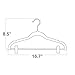 HOUSE DAY Velvet Skirt Hangers 24 Pack, Beige Velvet Pant Hangers with Adjustable Clips, Space Saving Slim Shorts Hanger, Heavy Duty Non Slip Clip Hanger for Pants, Skirts, Shorts