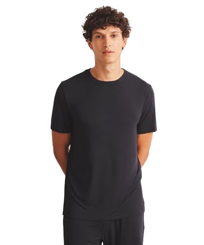 NAADAM, Short Sleeve Sleep Tee Men's, Navy, M at Amazon