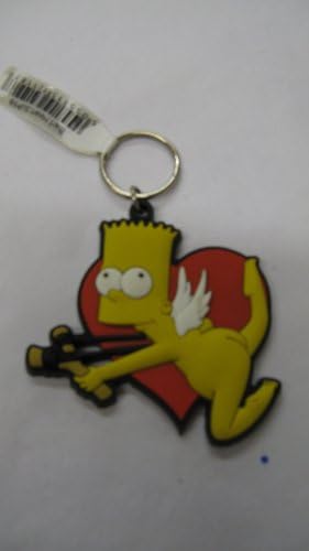 THE SIMPSONS - BART CUPID RUBBER KEY RING
