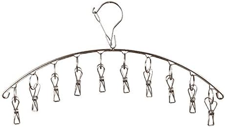 Goolsky Clothes Hanger 10 Clips Stainless Steel Clothespins