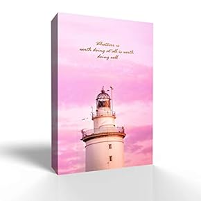 Canvas Wall Art Lighthouse Pictures Home Wall Decorations for Bedroom Living Room Paintings Canvas Prints Framed - 12x18 inches