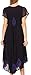 Sakkas B009 Batik Hindi Cap Sleeve Caftan Dress / Cover Up - Eggplant - One Size