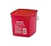 San Jamar KP97RD 3-Quart Red Kleen-Pail Container - 1 Bucket primary