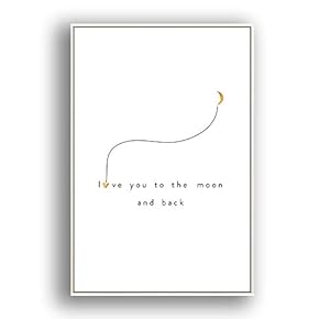 Framed Canvas Wall Art for Living Room, Bedroom Simple Words Canvas Prints for Modern Home Decoration Ready to Hang - 16"x24" inches