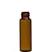 Pack of 12-1 Dram Amber Glass Vial with Glass Dropper