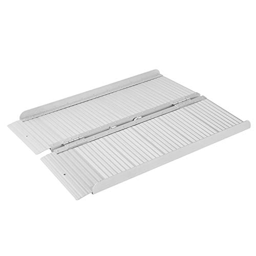 ORFORD Threshold Ramp 3ft for Home Steps Stairs Doorways Scooter, Utility Mobility Access Non Skid Folding Wheelchair Ramp, Portable Aluminum Foldable Wheelchair Ramp 3ft … - Thumbnail 7
