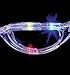 2-Pack of Flashing Panda LED Light-Up Flashing Party Raver Full-Frame Sunglasses Shades, Multi-Color
