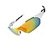 RIVBOS Polarized Sports Sunglasses Driving Sun Glasses for Men Women Tr 90 Unbreakable Frame for Cycling Baseball Running Rb831 (White&Black)