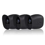 Skins for Arlo Pro,LANMU Silicone Cases for NETGEAR Arlo Pro and Arlo Pro 2 Security Camera,Weatherproof Cover with Dual Layer Sunshade Design (Black,3 Pack)