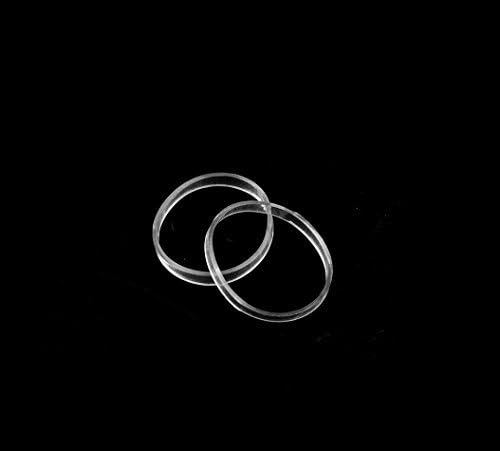 Hair Elastics - STRONG - REUSEABLE (20mm, Clear) by ElasticU