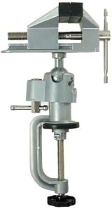 KATSU 3 Inch Aluminum Swivel Base Table Vice - Woodworking Hobby Jewelry Clamp view 2