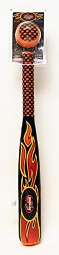 fun gripper -Fireball Bat & Ball 24.0 Embossed Flames by: Saturnian I P.E Supplier