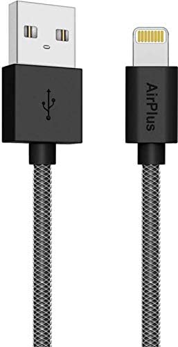 AirPlus MFI-Gen 2 8 Pin Lightning Cable - 3.3 Feet (1 Meter) (Black)
