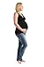 Kindred Bravely Ultra Soft French Terry Nursing Tank Top for Maternity / Breastfeeding (Black, XXL)