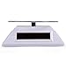 HDE Solar Powered Rotating Rotary Display Stand Turntable Collectible Show Case - White