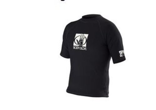 Body Glove Men's Basic Short Arm Rashguard, Black, 3X-Large