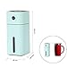Portable Cool Mist Humidifier with 7 Auto-Changing Light Function, USB Humidifier with Auto Shut-Off, Multi Use for Travel, Office, Car, Kids Bedroom, Adjustable Mist Modes, 180ML (Blue)