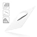 Mouse Pad, multifun Non-Slip Rubber Base Mousepad, Waterproof Hard Gaming Mouse Mat White