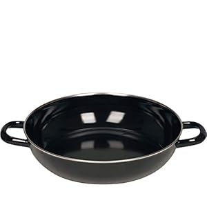 Riess, 0077-022, stoofpan 28, zonder glazen deksel, CLASSIC – ZWART MAILLE, diameter 28 cm, hoogte 6,5 cm, inhoud 2,20…