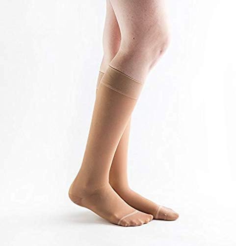 Actifi20-30 mmHg Knee High Sheer Compression for Women, Closed Toe, Breathable Fabric - Best for Athletic Running, Cycling and Fatigue Relief