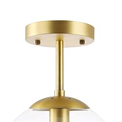 Light Society Zeno Globe Semi Flush Mount Ceiling