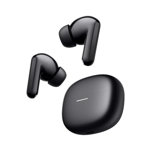 Redmi Buds 8 Écouteurs Bluetooth True Wireless, 50dB d'annulation Active du Bruit, 3 Micros IA, Haut-Parleur Dynamique de 11 mm, Audio Hi-Res, Autonomie jusqu'à 11h+44h, IP54, Noir