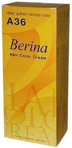 Berina Hair Professional Permanent Color 'A36' (Deep Golden Blond)
