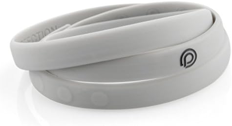 Pyrkia Silicone Bracelets | All-Activity, All-Weather, Waterproof, Medical-Grade Silicone Jewelry | (White, Medium)