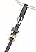 PowerTye 1.5in x 6.5ft Heavy-Duty Yellow-Zinc Ratchet Tie-Down Straps with Soft-Tye and Carabiner Hooks- 1,000 lb Working Load Limit / 3,000 lb Breaking Strength - Made in USA - Black/Black (Pair)