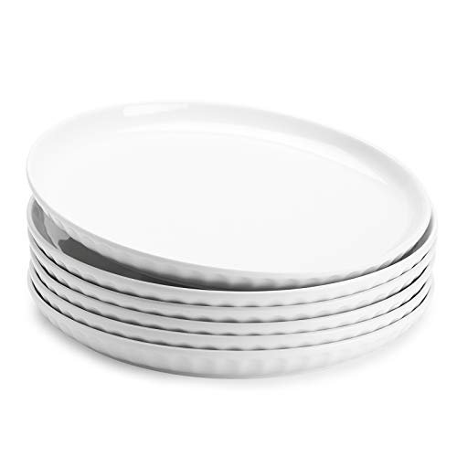 Sweese Ceramic Plates Set, 10 Inch Dinner Plates Porcelain Plates for
