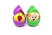 12 Pcs Easter Eggs Filled with Plush Soft Animal, 6 Assorted Colorful Prefilled Plastic Surprise Eggs for Easter Theme Party Favor, Easter Eggs Hunt Fillers, Easter Basket Stuffers, Classroom Prize Supplies.