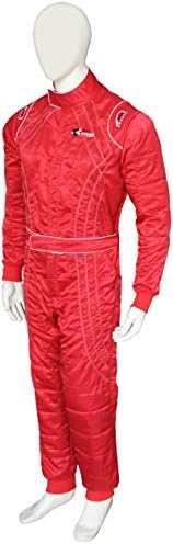 PM Sports New Adult Karting/Race/Rally One Piece Suits Cherry Shiny Fabric 2 Layer Karting Suit 4 Brilliant Colors