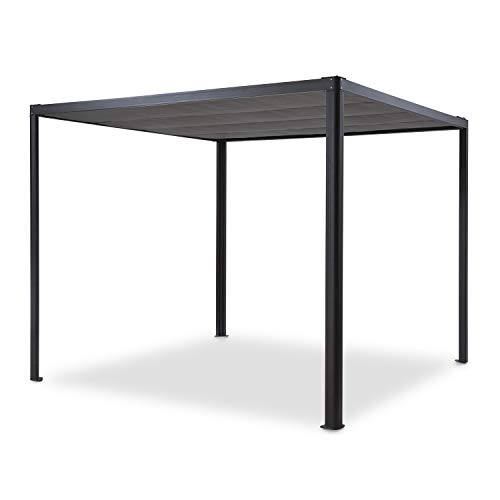 blumfeldt Pantheon Remote Shade Pavillon Pergola - Terrassendach, Aluminiumkantrohr, überdachte Fläche: 3 x 3 m…