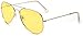 Outray Aviator Sunglasses for Men Women Night Vision Polarized Metal Frame Sunglasses for Driving-UV 400 Protection