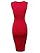 Tom's Ware Women's Classic Slim Fit Sleeveless Midi Dress TWCWD051-RED-US S/M(Tag Size M)
