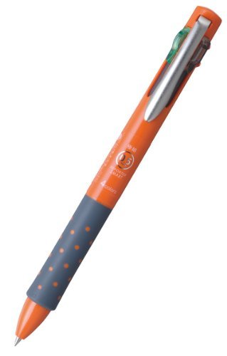 Tombow 4 Colors Ballpoint Pen, Reporter Smart 4 0.5, Black, Red, Blue, Green, Orange Body (BC-FRLE54)