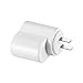 AOKII Ac to Dc Converter,110~220V Mains to 12V Car Cigarette Lighter Socket Power Adapter Charger,Household Cigarette Lighter,With USB 2.0 interface … (white)