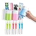 WARMLIFE Toothbrush Holder for Bathroom Electric Toothbrush Holder Wall Mounted or Stand Large Stainless Steel Multifunctional Tooth Brush Holder