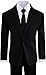 Black n Bianco Boys' Formal Black Suit with Shirt and Vest (Small, Pink)
