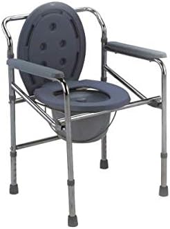 Mede Move Height Adjustable Commode Chair - Blue