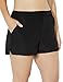 Swimsuits for All Women's Plus Size Cargo Short Chlorine Resistant Swim Bottom